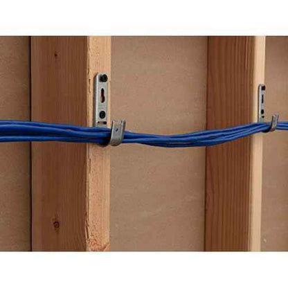 Networx 3/4" Wall Mount Galvanized Steel Cable Support J Hook - 25 Pack