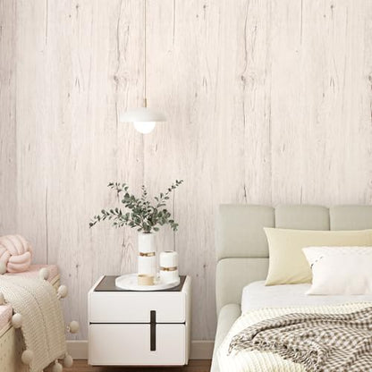 Wallercity Oak Wood Grain Contact Paper for Kitchen Countertops Light Wood Peel and Stick Wallpaper for Table Tops Desk Vinyl Self Adhesive Waterproof Wall Paper for Countertop Cabinets 15.8''x78.7''