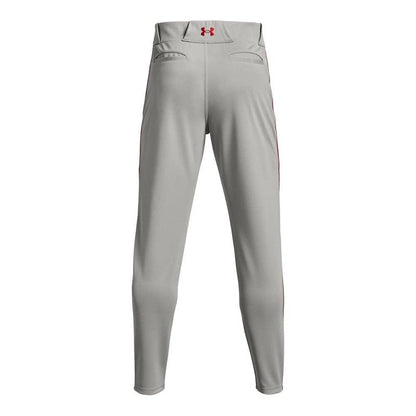 Under Armour Men's Utility Baseball Straight Leg Pant Pipe 22, (083) Baseball Gray/Red/Red, XX-Large