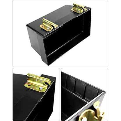 QWORK Heavy Duty Track Basket | Trailer & Warehouse Organizer | 13" x 7-1/8" x 6-1/2" Storage Bin for Trucks | Etrack & Wall Mount Compatible
