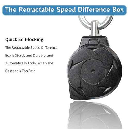 6FT Self Retracting Lifeline Fall Protection Retractable Safety Lanyard Rectracting Lifeline Personal Fall Arrest Protection ANSI Self Retractable Gear for Roofing Construction(Small Hook)