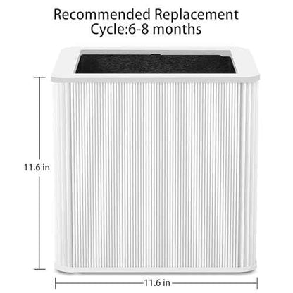 211+ Replacement Filter Compatible with Blue Pure 211+ Air Purifier,H13 True Filter and Activated Carbon Filter,2 Pack