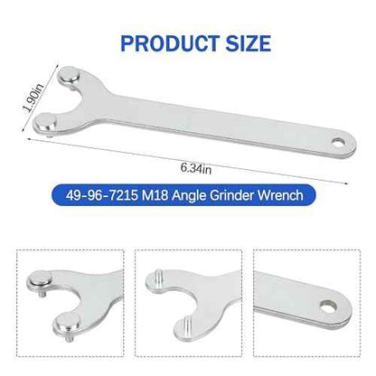 eaacaa 49-96-7215 Spanner Wrench for Milwauk-ee M18 Angle Grinder 2680-20,2780-20,2880-20,6117-30,6121-30,6124-30,6141-31,6142-31etc (1 PCS)
