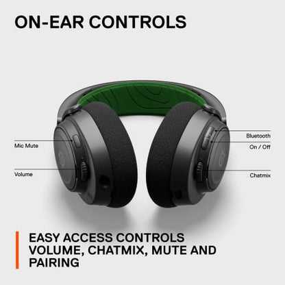 SteelSeries Arctis Nova 7X Wireless Multi-Platform Gaming Headset — Neodymium Magnetic Drivers — 2.4GHz+Bluetooth — 38Hr USB-C Battery — AI Mic — Xbox Series X|S, PC, PS5, Switch, VR, Mobile - Black