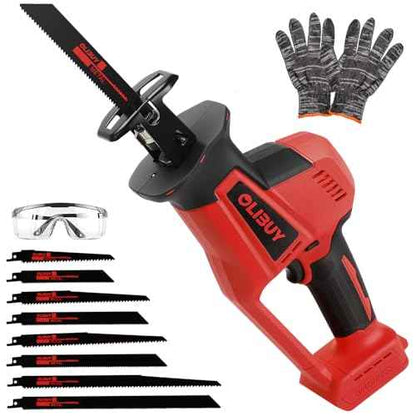 Reciprocating Saw for Milwaukee M18 Battery,Cordless Sawzall with 8 Blades,0-3000SPM Variable Speed, Cordless Reciprocating Saws for Wood/Metal/PVC Cutting(Battery Not Included)