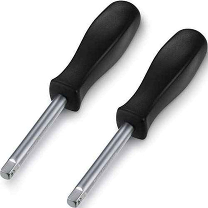 2 Pieces of 1/4 Inches Drive Spinner Handle Socket Driver Handle for Car Repair, Black