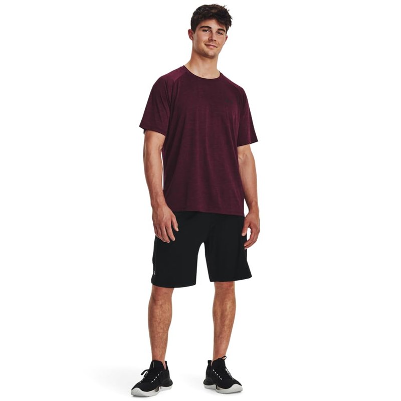 Under Armour Men's Tech 2.0 Short-Sleeve T-Shirt, (603) Dark Maroon / / Black, X-Large Tall
