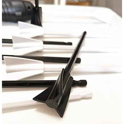 Resin Mixer Epoxy Mixer Paddles,10 PCS Drill Mixing Attachment,Reusable Paint Mixer for Drill,Epoxy drill paddles drill mixer Drill Attachment Paint Stirrers Epoxy Stirrer-Black+White