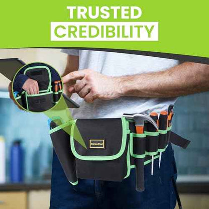 Tool Belt by FormaFleet with Multi-Pocket Tool Pouch, Adjustable Toolbelts for Men, Electrician Tool Pouch, Carpenter Tool Belt, Built for Comfort and Heavy-Duty Use