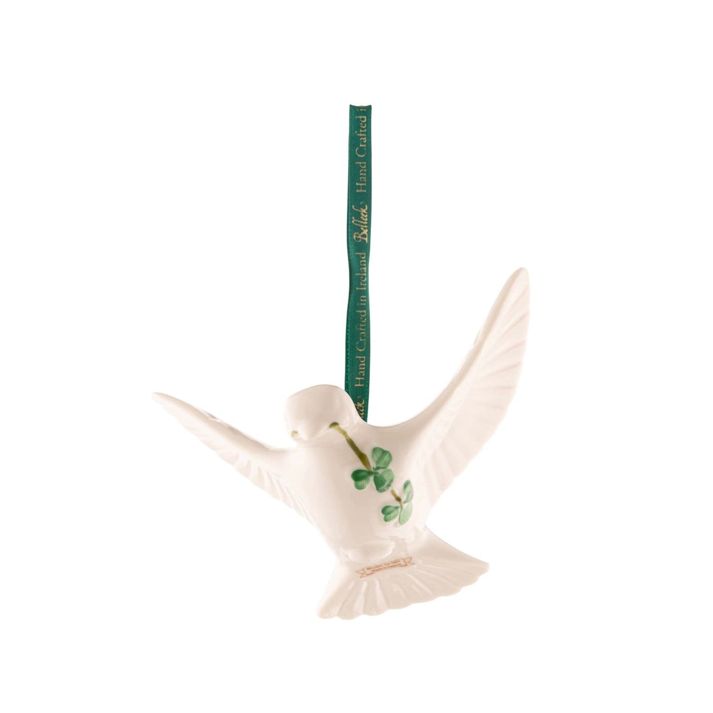 Belleek Classic Dove Ornament | Fine Parian China | Made in Ireland