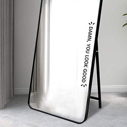 Damn You Look Good Vinyl Mirror Decal Mirror Motivation Decor Positive Affirmation Glass Vinyl Decal 13x1.3inch