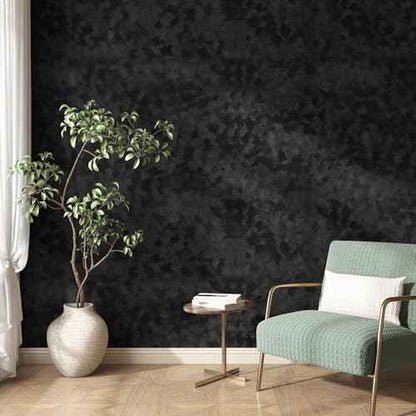 Stickyart Black Velvet Wallpaper Peel and Stick Soft Felt Black Contact Paper Self Adhesive Velvet Textured Wallpaper Removable Luxury Mottled Felt Wall Paper for Drawer Liners Bedroom Decor 12"x80"