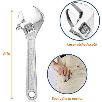 Mr. Pen- 8 Inch Adjustable Wrench, Large Monkey Wrench