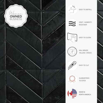 SMART TILES Peel and Stick Backsplash - 5 Sheets of 11.43" x 9" - 3D Adhesive Peel and Stick Tile Backsplash for Kitchen, Bathroom, Wall Tile