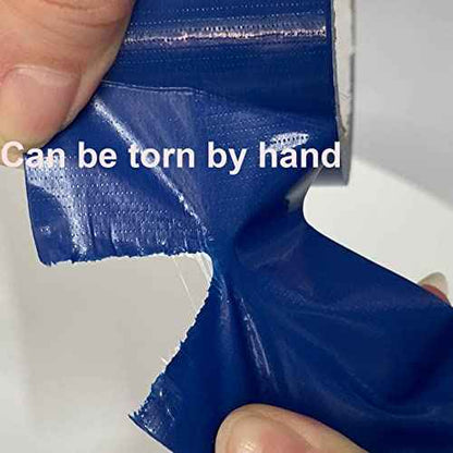 WELSTIK Waterproof Blue Duct Tape Heavy Duty, for Photographers,Repairs, DIY, Crafts, No Residue, Tear by Hand, 3" x 30 yd