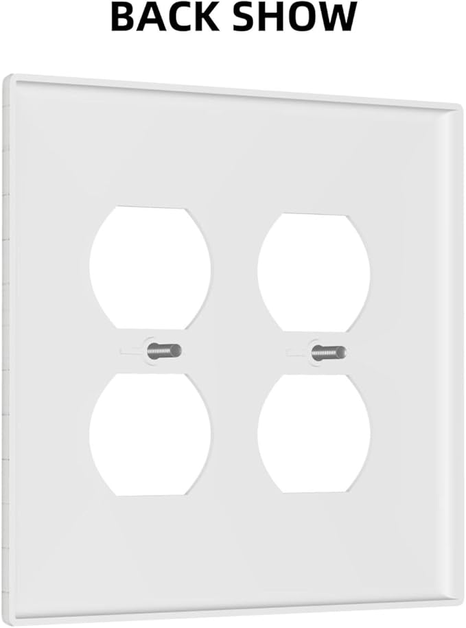 Decorative Light Switch Cover Plate Rustic Farmhouse Wooden Board Botanical Flower 2 Gang Socket Covers Double Duplex Wallplates Switch Plates and Outlet Covers for Bathroom Home Decor
