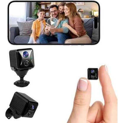 2025 Upgraded Hidden Camera Spy Camera,4K HD Mini Nanny Cam for Home/Office with Night Vision, App Control WiFi Indoor Security Camera, Motion Detection,Wireless Remote Viewing Cam