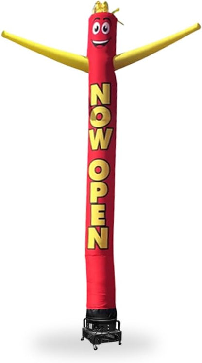 Now Open Advertising 18 Foot Tall Inflatable Tube Man Air Powered Waving Puppet, Air Blower Motor Included Dancer by Feather Flag Nation