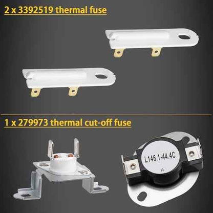 Dryer Heating Element Kit Compatible With Maytag MED3500FW0 MEDB200VQ0 MED5500FW0 MED4200BW0 MED5500FC0 MED6000AW0 MEDB400VQ0 MEDB400VQ1 MED8200FC0 MED3000BW0 MED4000BW0