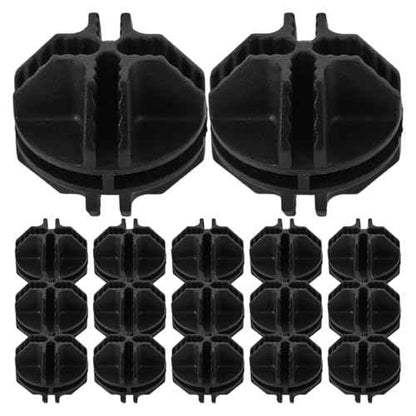 24Pcs Multi-functional Plastic Connectors for Pet Cage Playpen and Closet Versatile Cage Connectors Shoe Cabinet and Closet Accessories Plastic Buckles for Easy Assembly