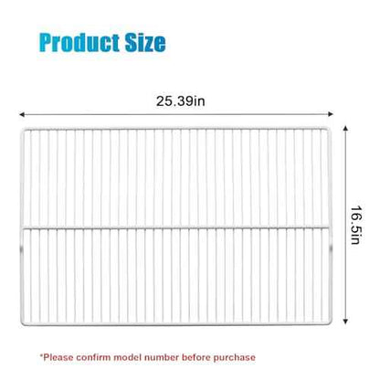 240360908 Refrigerator Wire Shelf 25 3/7 X 16 1/2 Inch Compatible with Frigidaire, Kenmore, Foreverpro 240360901, 240360905, 3189137, AP5805565, EAP9492365 (1 Pack)