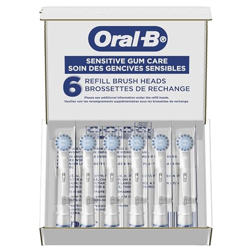 Oral-B Sensitive Gum Care Electric Toothbrush Replacement Brush Heads, 8 Count