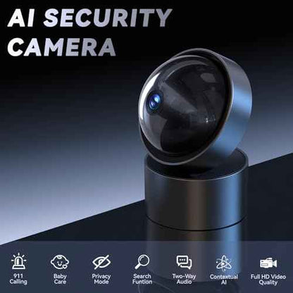 Indoor Camera - Security Camera Indoor 5G&2.4G WiFi Cameras for Home Security Instant 911 Alert, Pan/Tilt Baby Monitor/Dog/Pet Camera AI Motion Detection Night Vision, Speaker, US Cloud Storage 2Pack