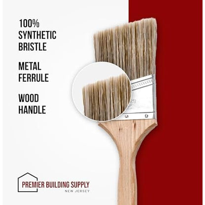 Professional 2 1/2 Inch Angle Sash Paint Brush - Fine Line Brush for Precise Edging and Cutting in - Ideal for Home Improvement, Interior & Exterior Painting, Woodwork, and Detail Work