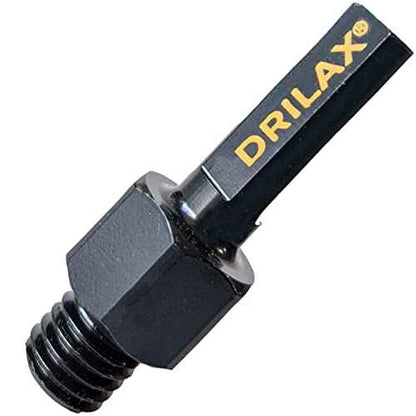 Drilax 5/8"-11 to 1/2" Drill Adapter | Heavy-Duty Triangle Shank for Threaded Diamond Hole Saws & Grinding Cups | Converts Angle Grinder Accessories to Standard Drills