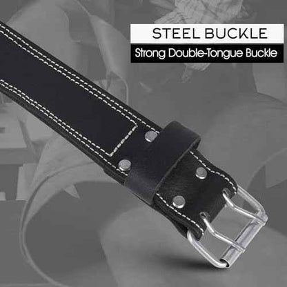 FUERI Tool Belt Heavy Duty Black Leather Utility Belts for Bags Construction Carpenters Electricians Framers Ironworkers Men Pouches Suspenders Women