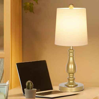 Dott Arts Cordless lamp Table Lamps Set of 2, Battery Powered Rechargeable lamp 3-Way Dimmable Modern Nightstand Lamp Sets Bedside Touch Desk Lamp for Bedroom Living Room, LED Bulbs Included(Gold)