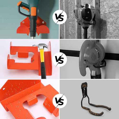 Gugxiom 2Pcs Weed Eater Hangers, Weedeater Hanger Wall Mount Garage Organizer Trimmer Rack, Trimmer Storage Rack for Garage