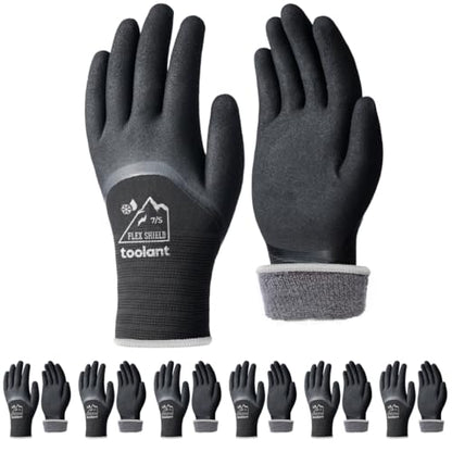 toolant Winter Work Gloves for Men & Women, 3/4 Waterproof Freezer Gloves with Thermal Insulated, Durable, Strong Grip