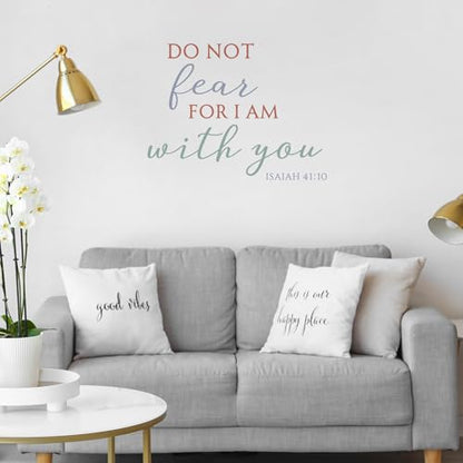 Kosiz 10 Pcs Bible Quote Verse Wall Stickers Inspirational Wall Decals Peel and Stick Quotes Motivational Scripture Religious Stickers for Home Library Office Art Decorations(Stylish Style)