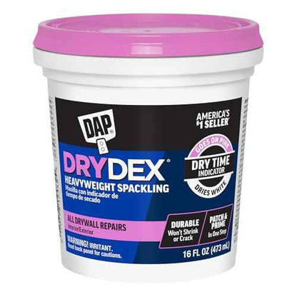 DAP DryDex Dry Time Indicator Spackling, Pink/White, 16 Oz (7079812348)
