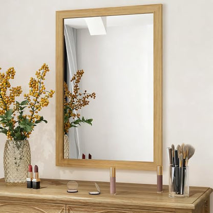 Decotalk Wood Wallpaper Border Peel and Stick Light Wood Border Wallpaper Removable 3"x236" Mirror Frame for Kitchen Wooden Wall Paper Borders Sticker Self Adhesive Wallpaper Borders Roll Woods Look