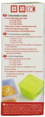 NUK Stack & Store Food Storage Cubes with Lids