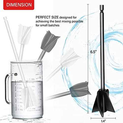 8 Pcs Resin Mixer Paddles for Resin Drill, Epoxy Mixer Attachment for Drill, Paint Mixer/Paint Stirrer for Mixing Resin, Epoxy, Silicone Molds