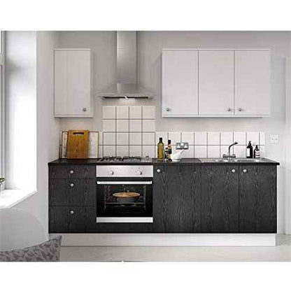 Black Wallpaper Wood Peel and Stick Self Adhesive Film Black Adhesive Paper Countertop Furniture Kitchen Wall Waterproof Removable Self Stick Vinyl Thickening Upgrade 15.8" x118"