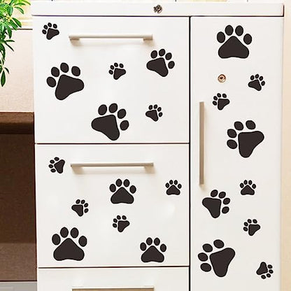 MLM Dog Paw Prints-Dog Pup Removable Vinyl Wall Sticker Decoration D?cor for Children Nursery Room Home D?cor Art Mural DIY