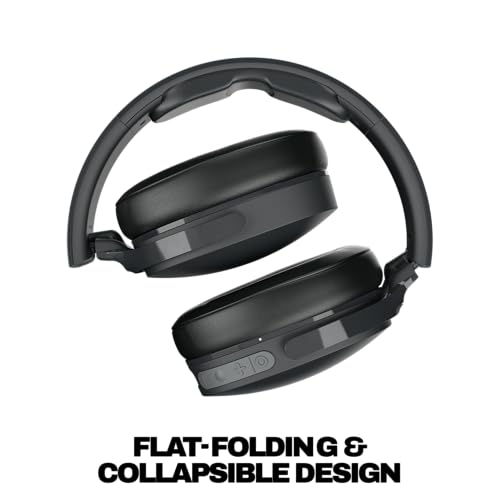Skullcandy Hesh Evo Wireless Over-Ear Bluetooth Headphones, Noise Isolating, Up to 36 Hours Battery, Foldable Lightweight Design, Microphone for iPhone Android - True Black