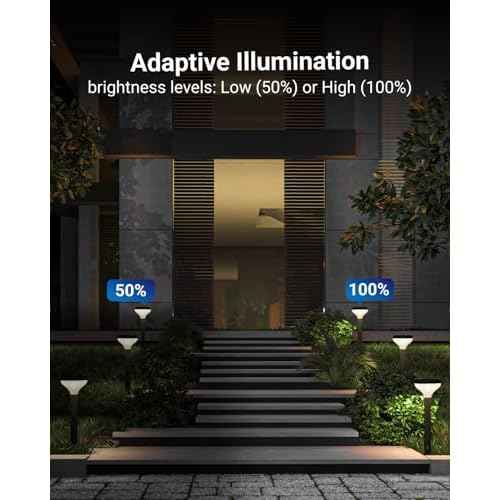 Sunco 6 Pack Round Solar Pathway Lights Outdoor, Super Bright 120 LM, 2CCT 2700K/4000K, Dimmable Path Lights for Garden, Backyard, Walkway, Driveway