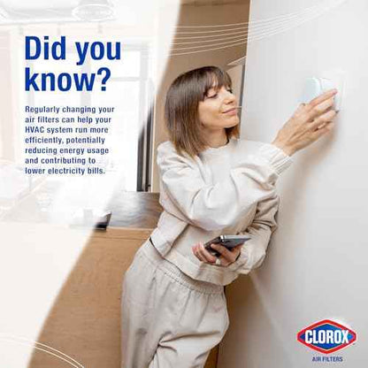 Clorox 20x25x1 Air Filter, MERV 11 Pleated HVAC AC Furnace Air Filters, MPR 1000 & FPR 7 ? Pack of 4