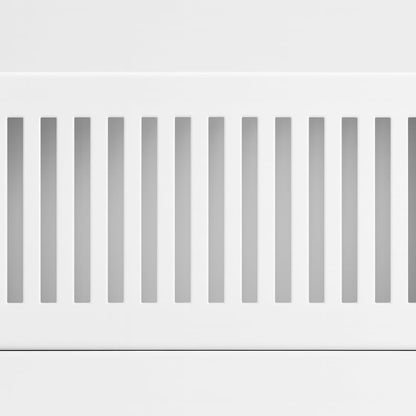 Sierra Grates 4" x 10" Contemporary Design Steel Floor Register in Glacier White Finish for Floor l- Decorative Air Vent Covers- Floor Register 4” x 10”