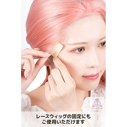 [CLASSE] Double-Sided Tape for Wigs, Skin-Friendly, 10 Pieces, snug fit, Strong Adhesion, Curved Design.