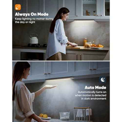 5 Pack Under Cabinet Lights, Rechargeable Under Cabinet Lighting Wireless, Motion Sensor Light Indoor LED Closet Lights Upgraded 2200mAh, Magnetic Under-Counter Light Fixtures for Kitchen Home, 10in