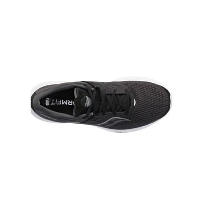 Saucony Men's Ride 15 Sneaker, Black/White, 10