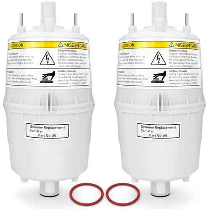 2PCS 80 Steam Canister Replacement for Steam Humidifier Canister Model 800 & 865 with Leak-Proof Seal O-Ring for Protect Your Family's Health (Pack of 2)