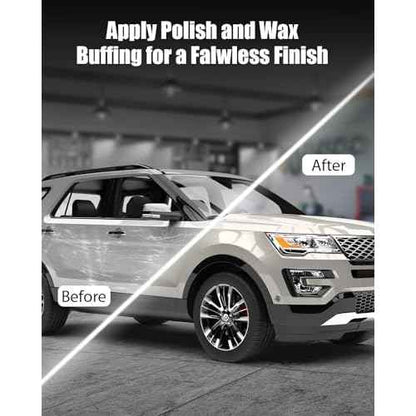 AVID POWER Car Buffer Polisher, 1200W 7 Inch/6 Inch Rotary Buffer Waxer, 6 Variable Speed 1600-3500 RPM, Detachable Handle & Side Handle for Car Detailing, Boat Sanding, Polishing and Waxing