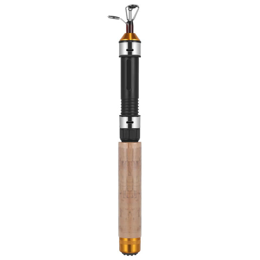 Toyvian Telescopic Ice Fishing Rod Mini Ultra-Light Fishing Pole 25.59In Compact Winter Tackle Tool with 2 Wear-Resistant Guides Reel Not Included